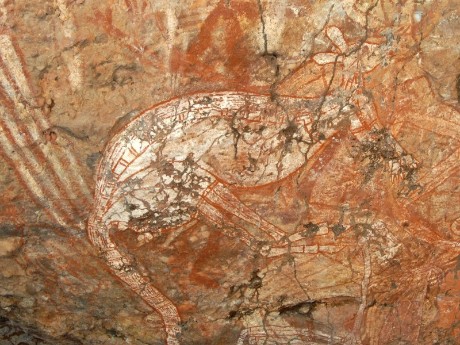 Rock painting in Kakadu National park