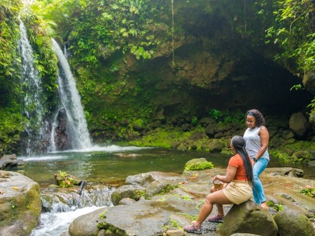 Chilling near the Waterfall