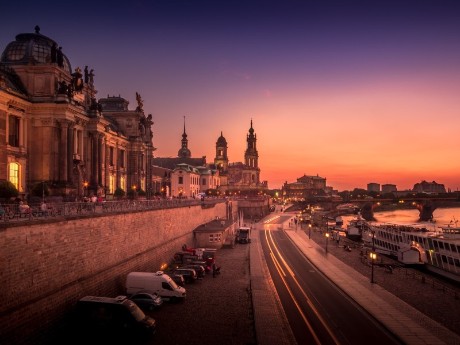 Blaue Stunde in Dresden