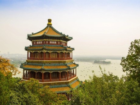 China Xian Tempel Ansicht