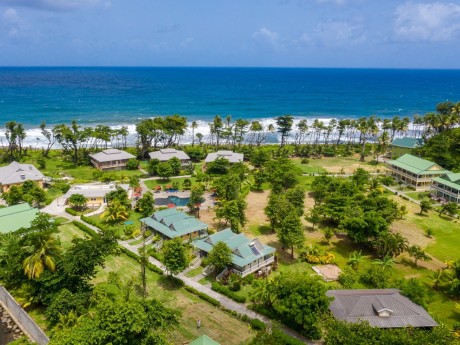 Aerial View Rosalie Bay Resort