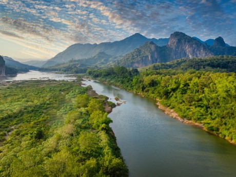 Aerial Mekong - Luang Prabang - Laos