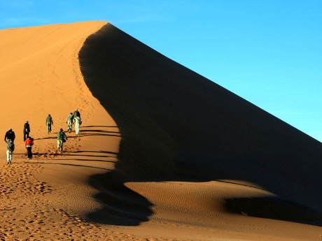 Wanderung auf den Dünen Sossusvlei