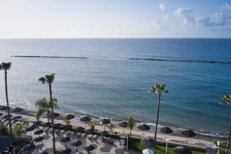 Aussicht aufs Meer und Strand