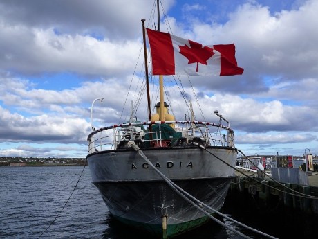 Canadian boat in Halifax