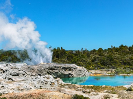 Neuseeland Nordinsel Rotorua Geothermal 