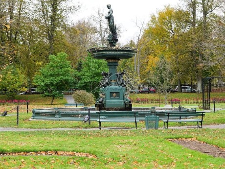 Park with a  fountain in Halifax
