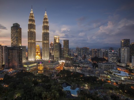 Kuala Lumpur bei Nacht