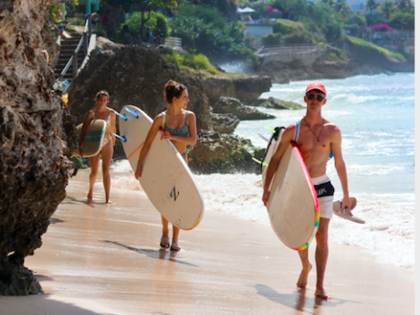 Barbados Surfing at Freights Bay