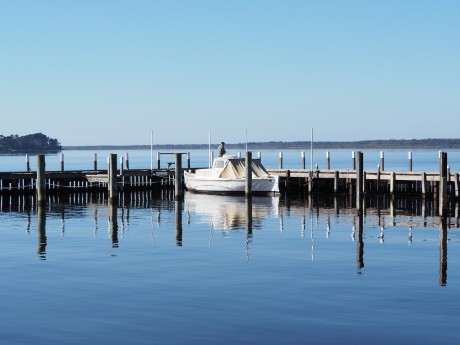 A boat by the jetty
