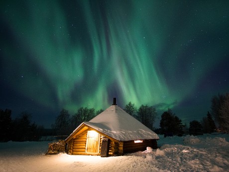 Lappland Rovaniemi Nordlichter