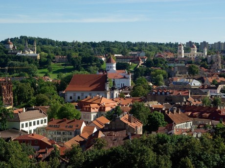 Rote Dächer von Vilnius