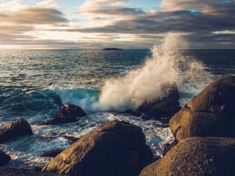 Rock and water in Victor Harbor