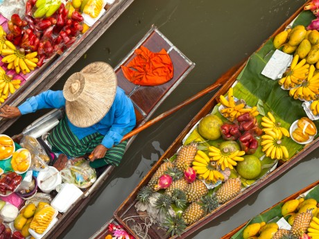Thailand Schwimmender Markt