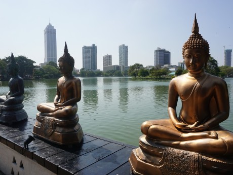 Buddhastatuen in Colombo