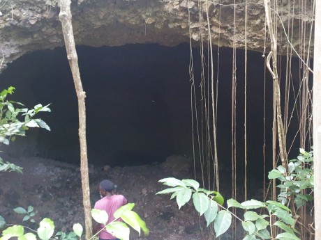 Cave in St. Kitts Rainforest 
