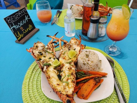 Lobster Plate at Paradise Beach Club