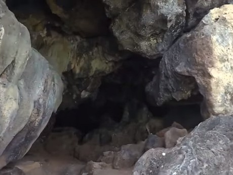 Inside Crusoe's Cave