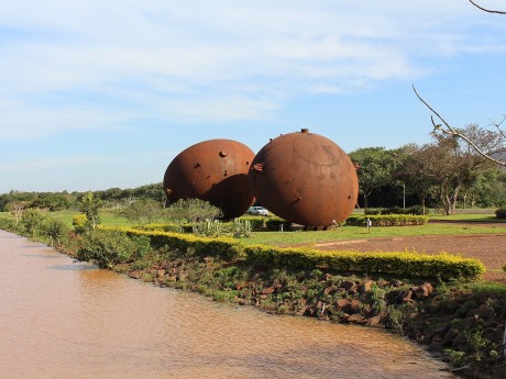 Itaipu Binational Balls Sculpture