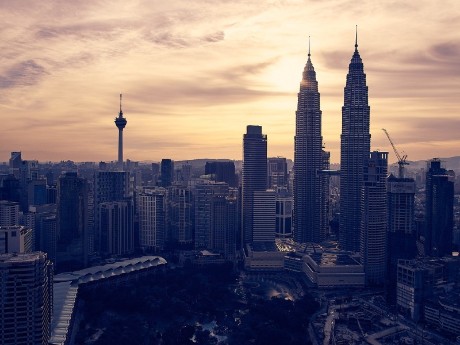 Kuala Lumpur bei Sonnenaufgang