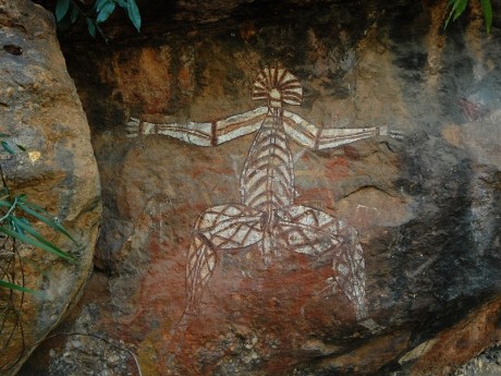 Rock painting in Kakadu National park