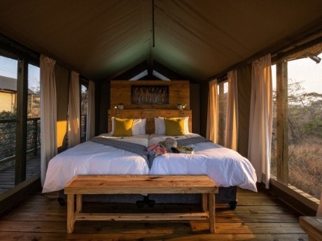 Beispielzelt in der Ndhula Lodge