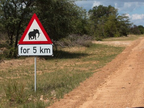 Namibia_Bwabwata NP_Roadsign