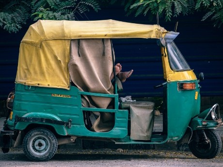 Tuk-Tuk im Zentrum Delhis