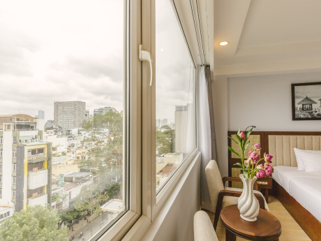 Zimmerausblick im Sen Viet Hotel