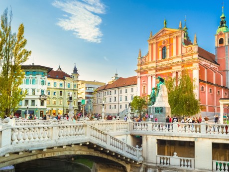 Slovenia - Ljubljana Triple Bridge