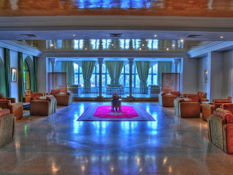 Beni-Mellal, Hotel Tazerkount, Lobby