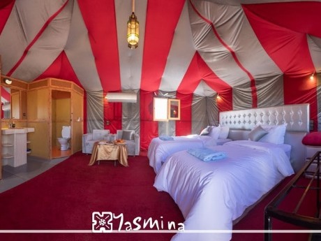 Hotel-Yasmina Zelte Innen