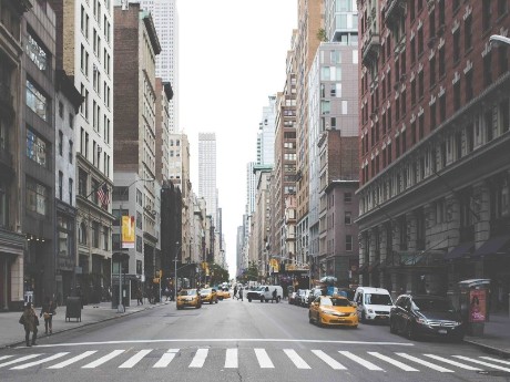 Downtown in New York City