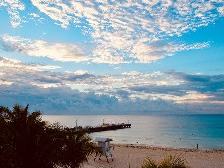 Strand in Playa del Carmen, Mexiko