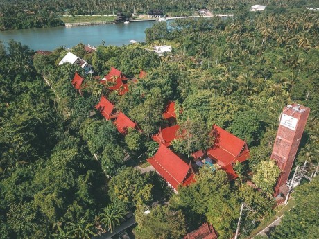 Das Baan Amphawa von oben