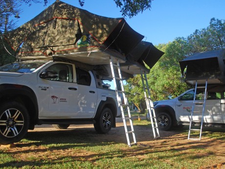 Africa Expeditions_Botswana_setup-vehicl