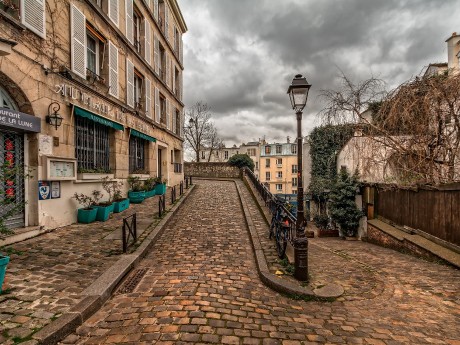 Strasse in Montmartre, Paris