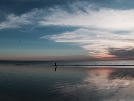 Sunset with colors in Broome