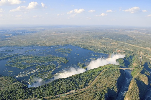 Afrika Simbabwe Victoria Falls Ausblick