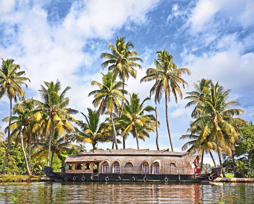 Asien Indien Sueden Hausboot