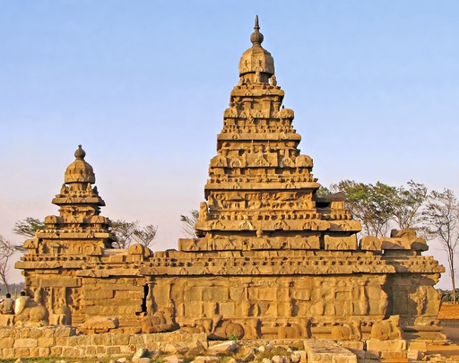 Asien Südindien Mahabalipu Shore Temple