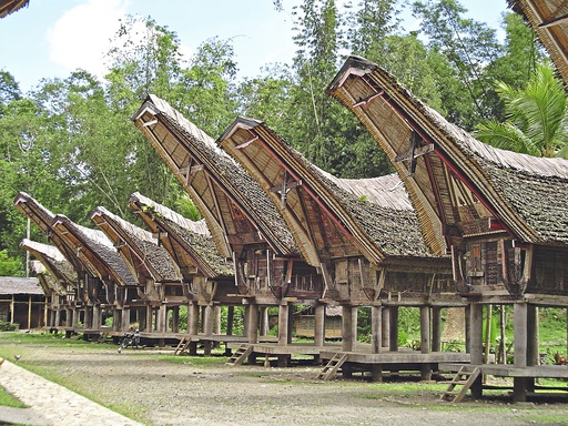 Asien Indonesien Sulawesi Tongkonan Haus