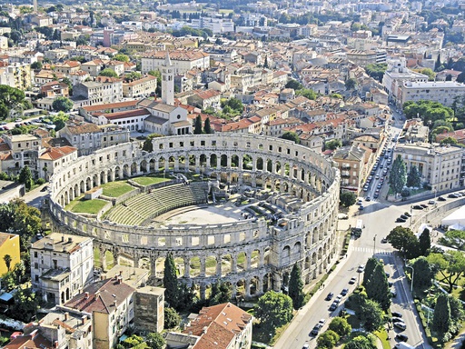 Kroatien Istrien Pula  Amphitheater