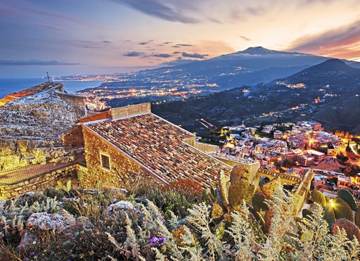 Blick auf den Ätna von Taormina