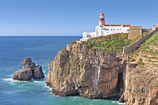 Algarve Cabo Sao Vicente Leuchtturm