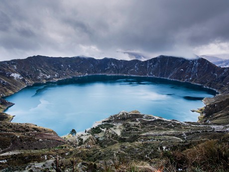 Türkisblaue Quilotoa-Lagune