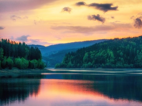 Malerischer See in der Steiermark