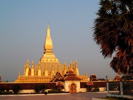 Goldene Pagode Wat Phra Vientiane