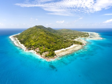 Insel La Digue Drohnenbild