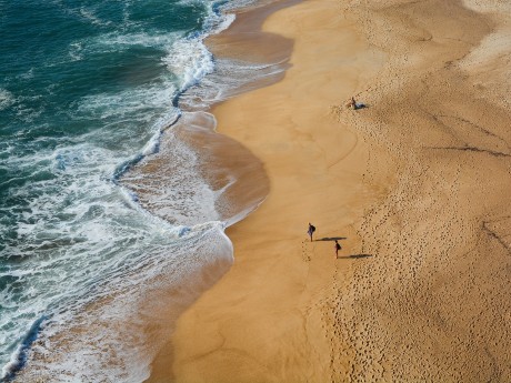 Luftbild vom Strand, Algarve